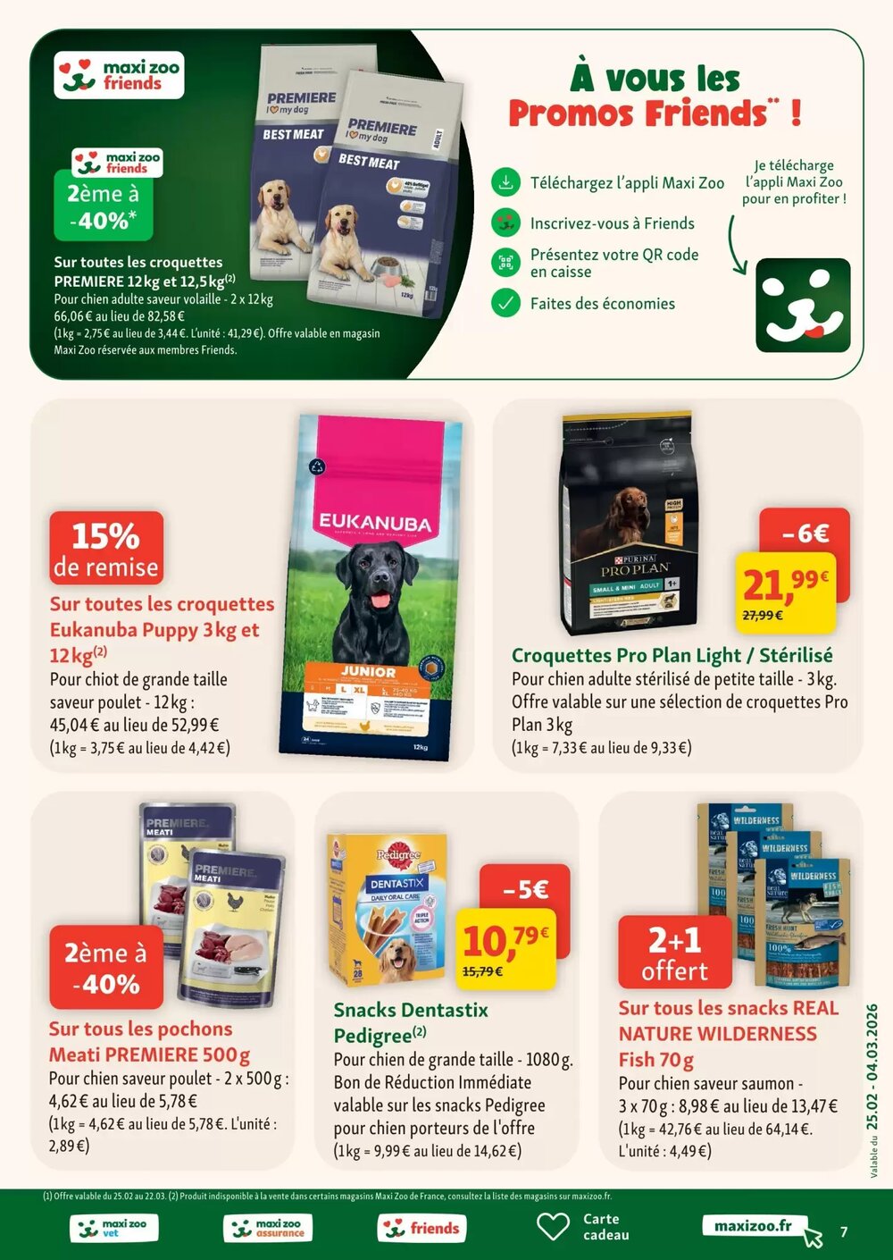 Prospectus promotionnel Maxi Zoo valable à partir du 25/02/2026 - Page 7.