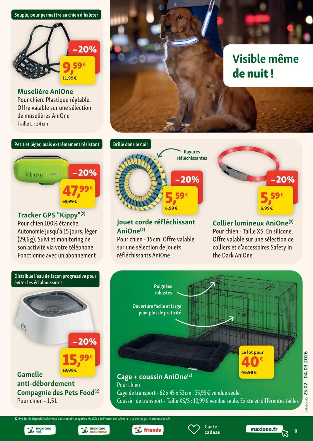 Prospectus promotionnel Maxi Zoo valable à partir du 25/02/2026 - Page 9.