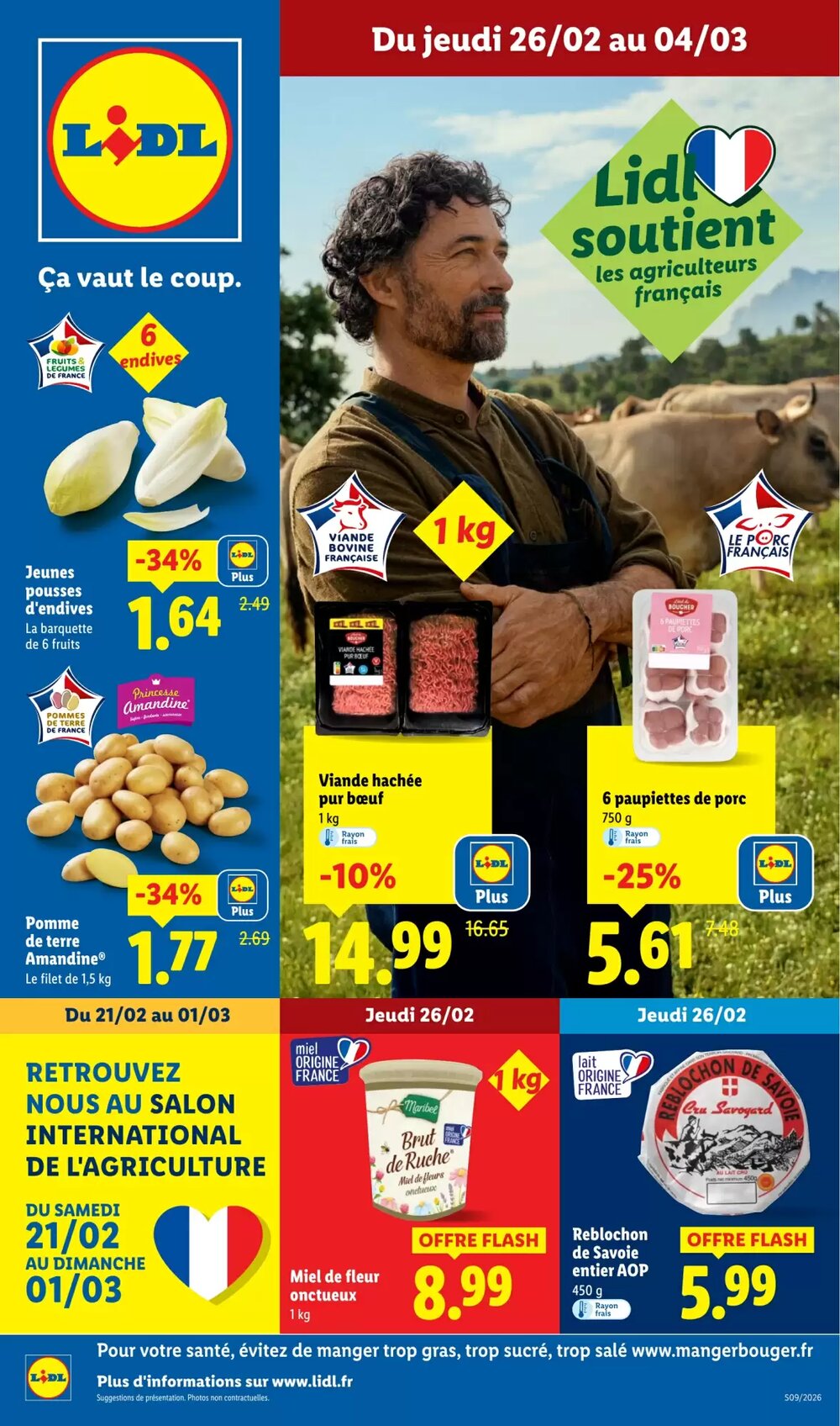 Prospectus promotionnel Lidl valable à partir du 26/02/2026 - Page 1.