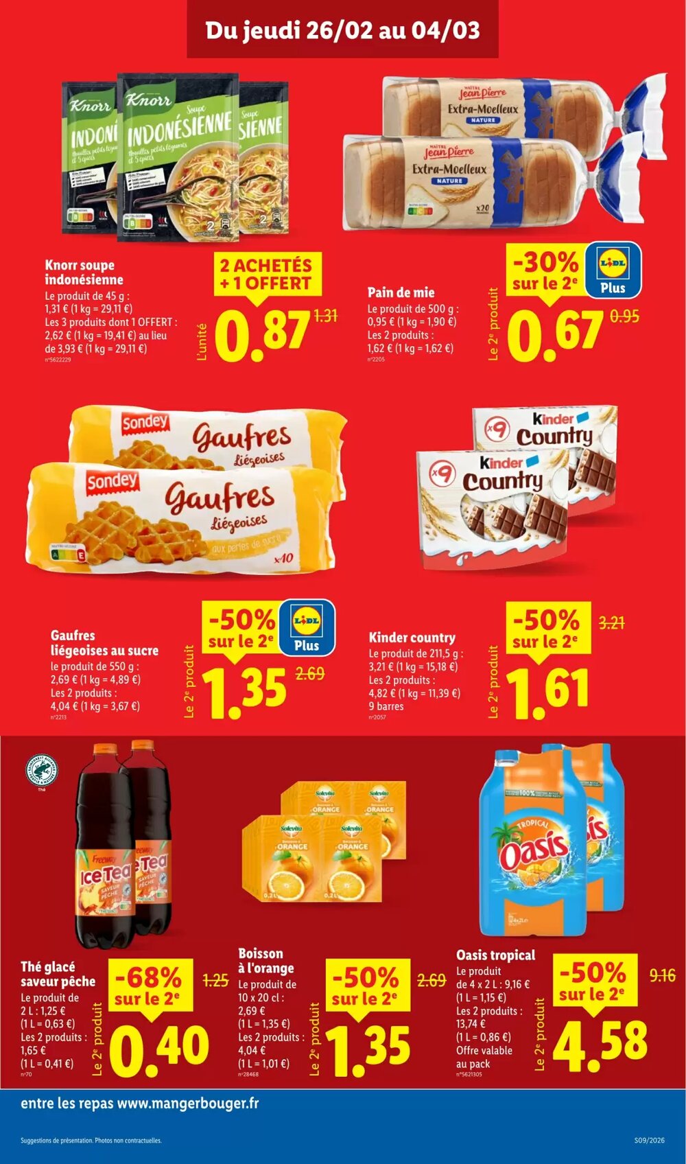 Prospectus promotionnel Lidl valable à partir du 26/02/2026 - Page 13.