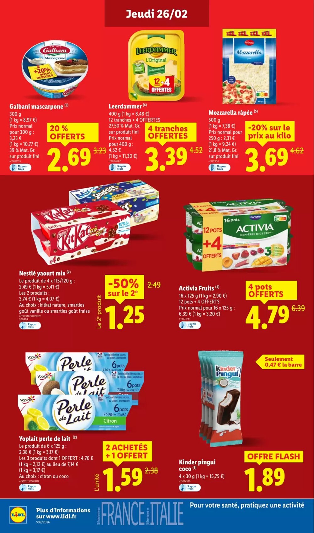 Prospectus promotionnel Lidl valable à partir du 26/02/2026 - Page 16.