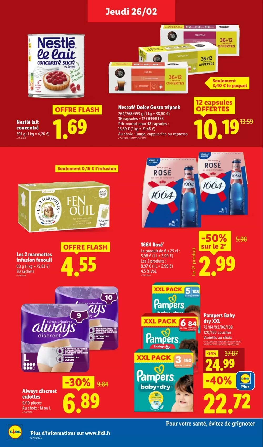 Prospectus promotionnel Lidl valable à partir du 26/02/2026 - Page 18.