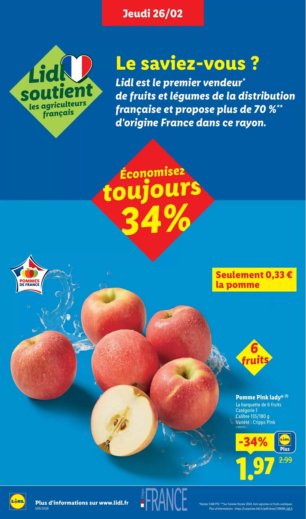 Prospectus promotionnel Lidl valable à partir du 26/02/2026 - Page 2.