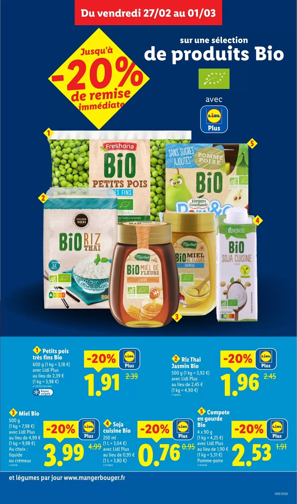 Prospectus promotionnel Lidl valable à partir du 26/02/2026 - Page 9.