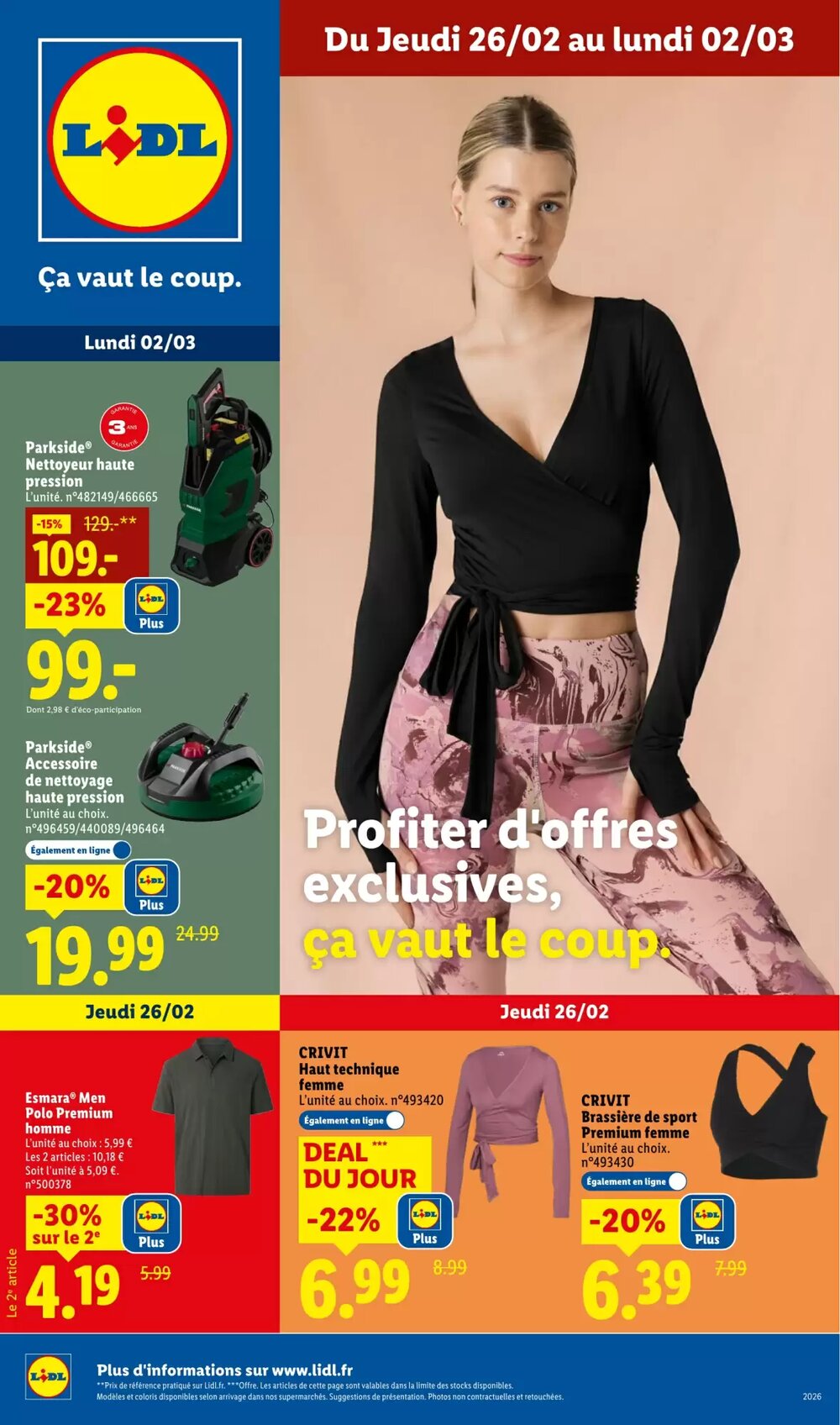Prospectus promotionnel Lidl valable à partir du 26/02/2026 - Page 1.