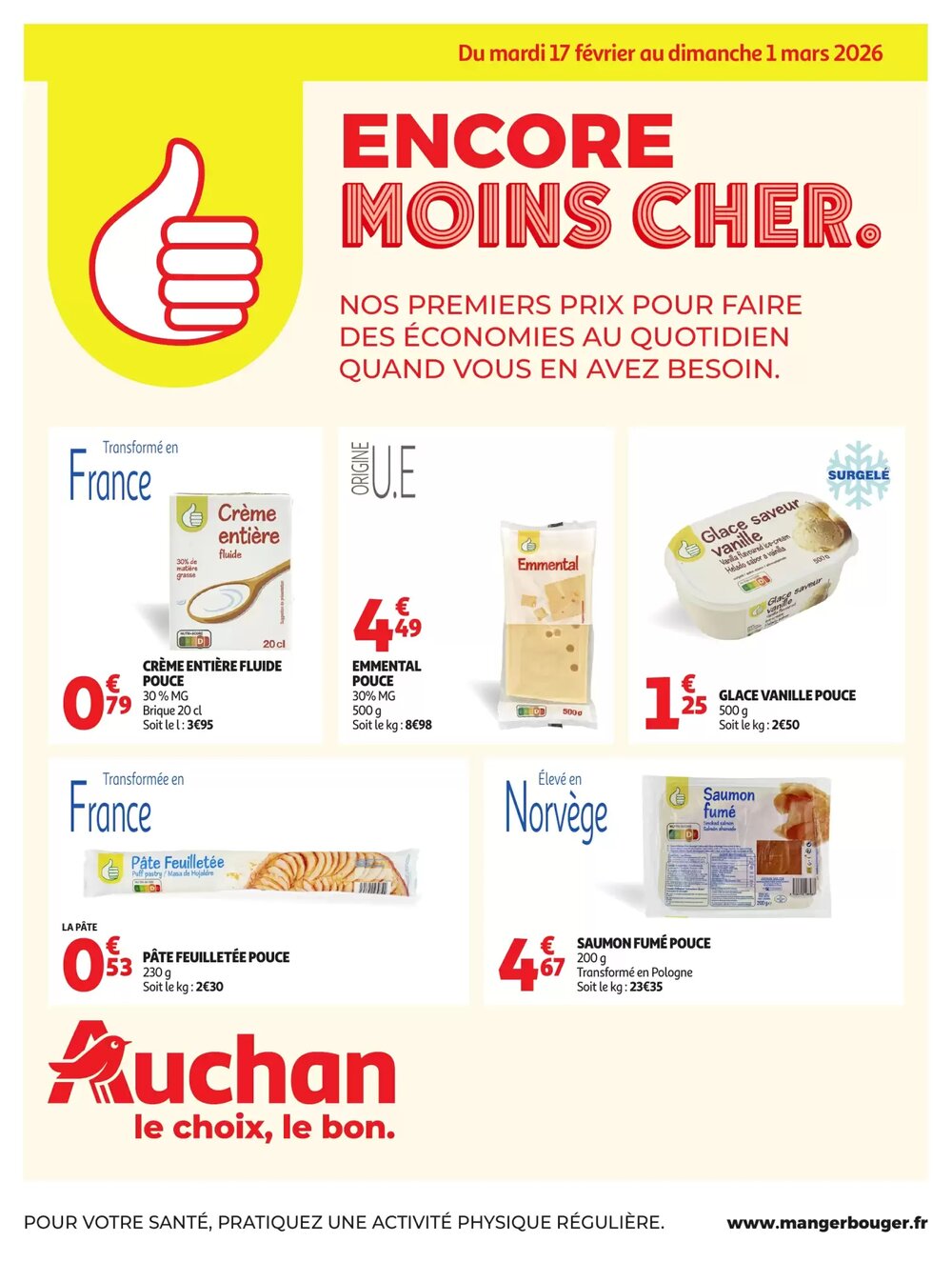 Prospectus promotionnel Auchan valable à partir du 26/02/2026 - Page 1.