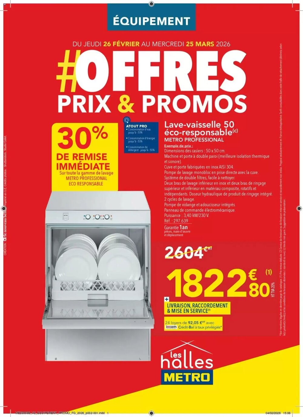 Prospectus promotionnel METRO valable à partir du 26/02/2026 - Page 1.
