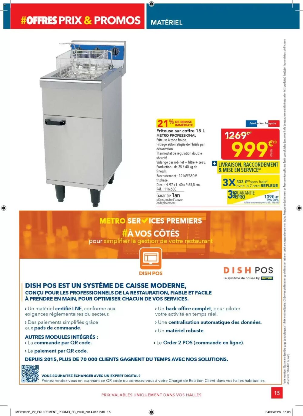 Prospectus promotionnel METRO valable à partir du 26/02/2026 - Page 15.
