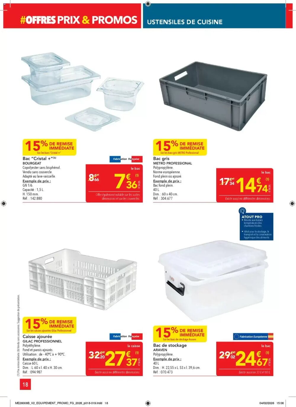 Prospectus promotionnel METRO valable à partir du 26/02/2026 - Page 18.