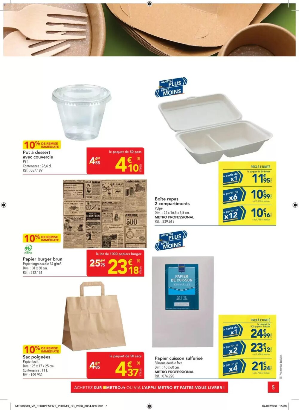 Prospectus promotionnel METRO valable à partir du 26/02/2026 - Page 5.