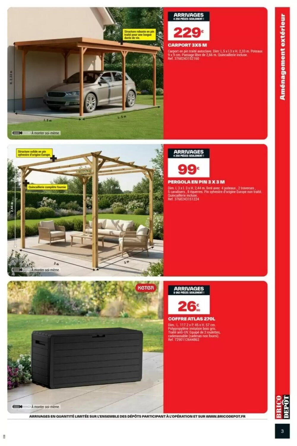 Prospectus promotionnel Brico Dépôt valable à partir du 27/02/2026 - Page 3.