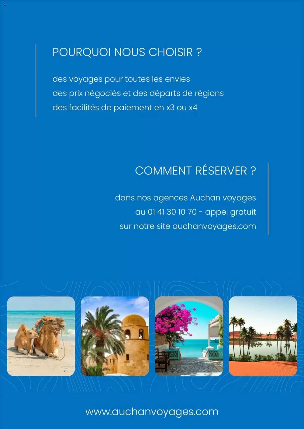 Prospectus promotionnel Auchan Voyages valable à partir du 01/03/2026 - Page 8.