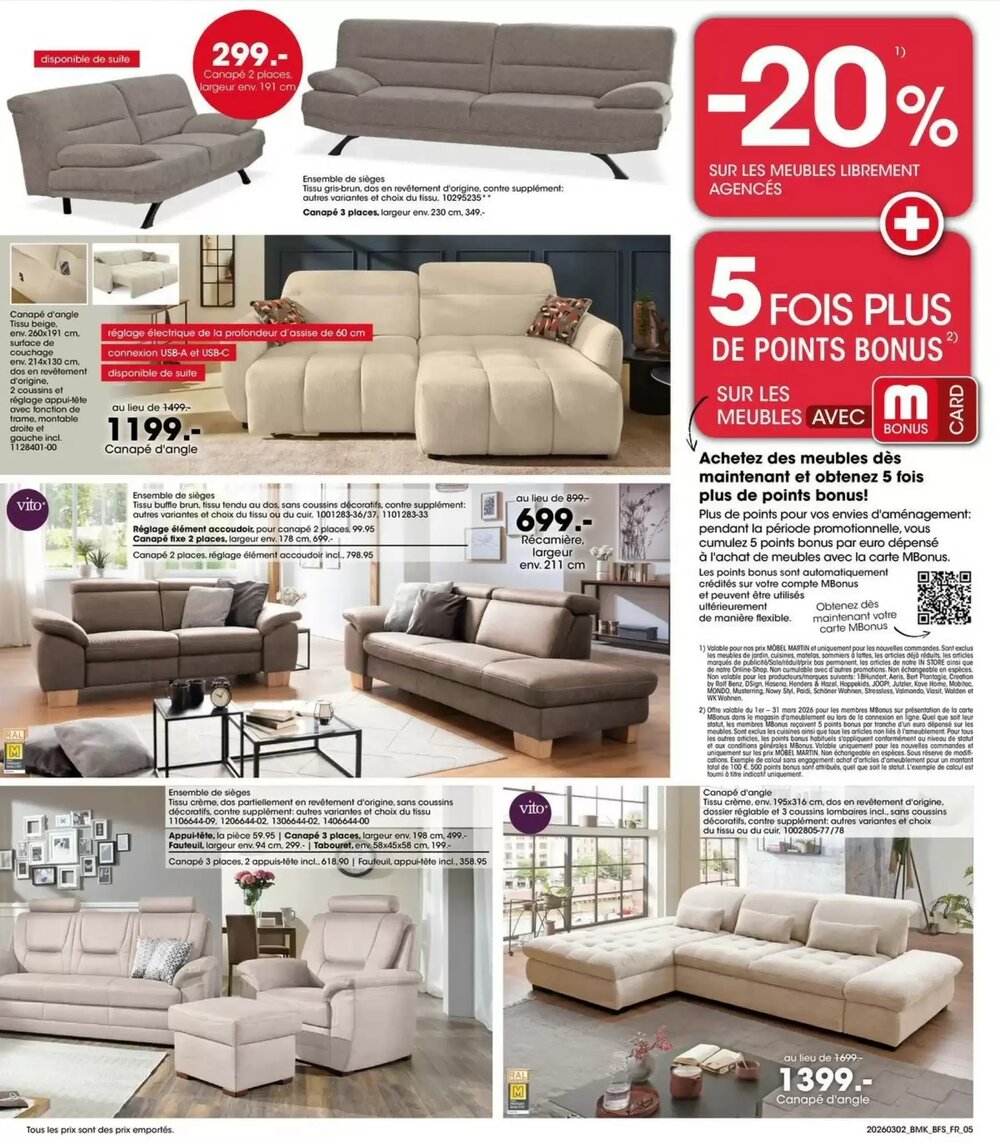 Prospectus promotionnel Möbel Martin valable à partir du 01/03/2026 - Page 5.