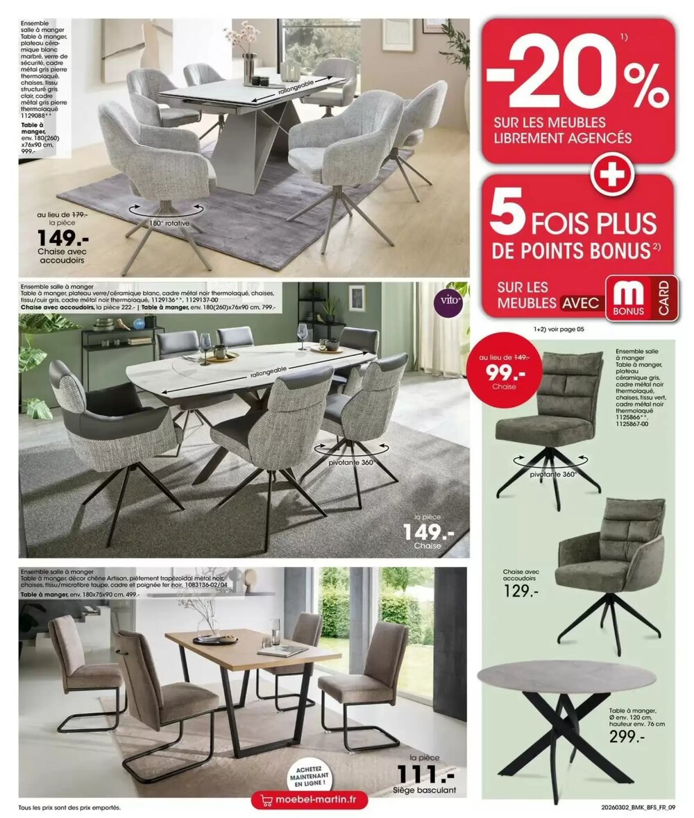 Prospectus promotionnel Möbel Martin valable à partir du 01/03/2026 - Page 9.