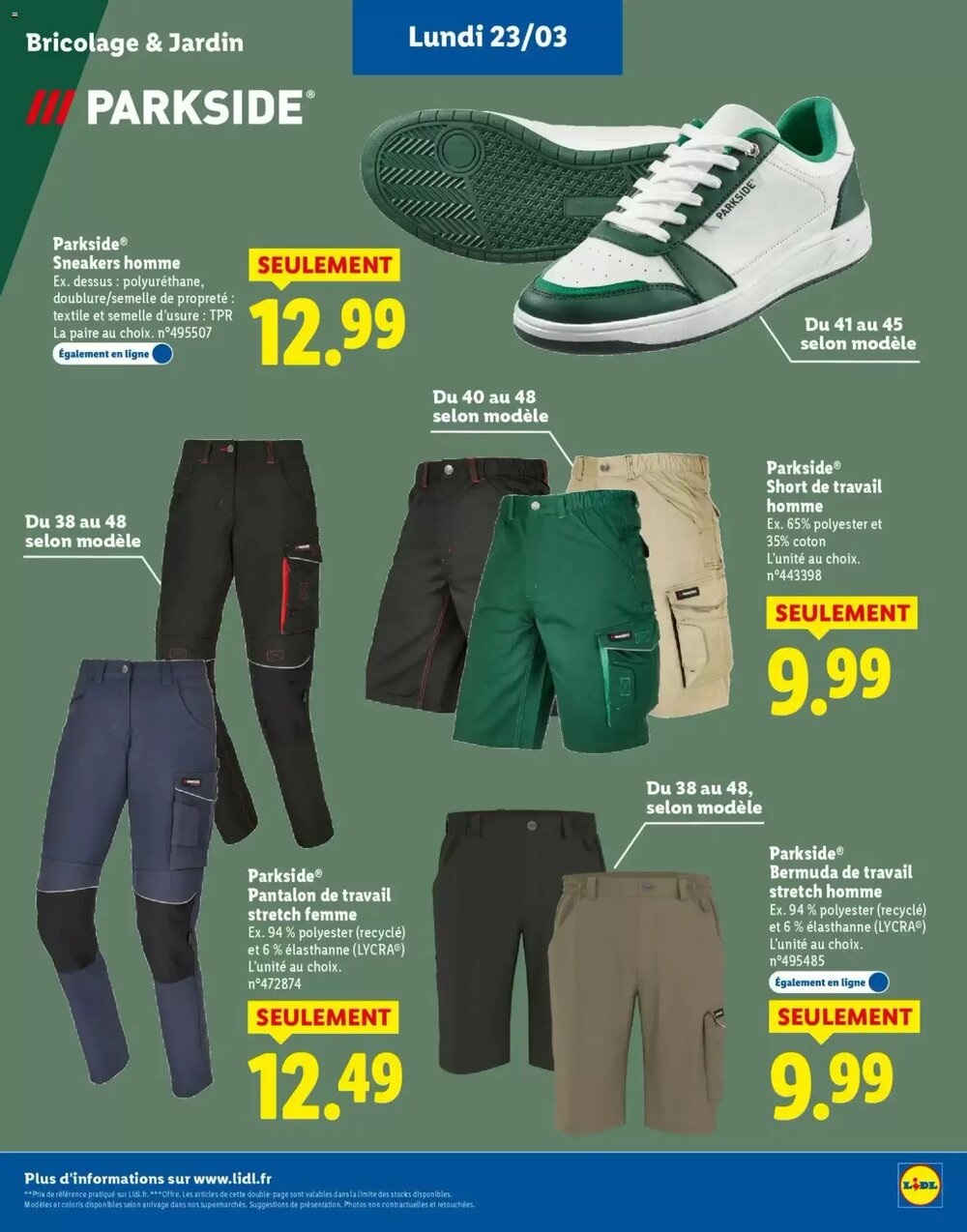 Prospectus promotionnel Lidl valable à partir du 02/03/2026 - Page 33.