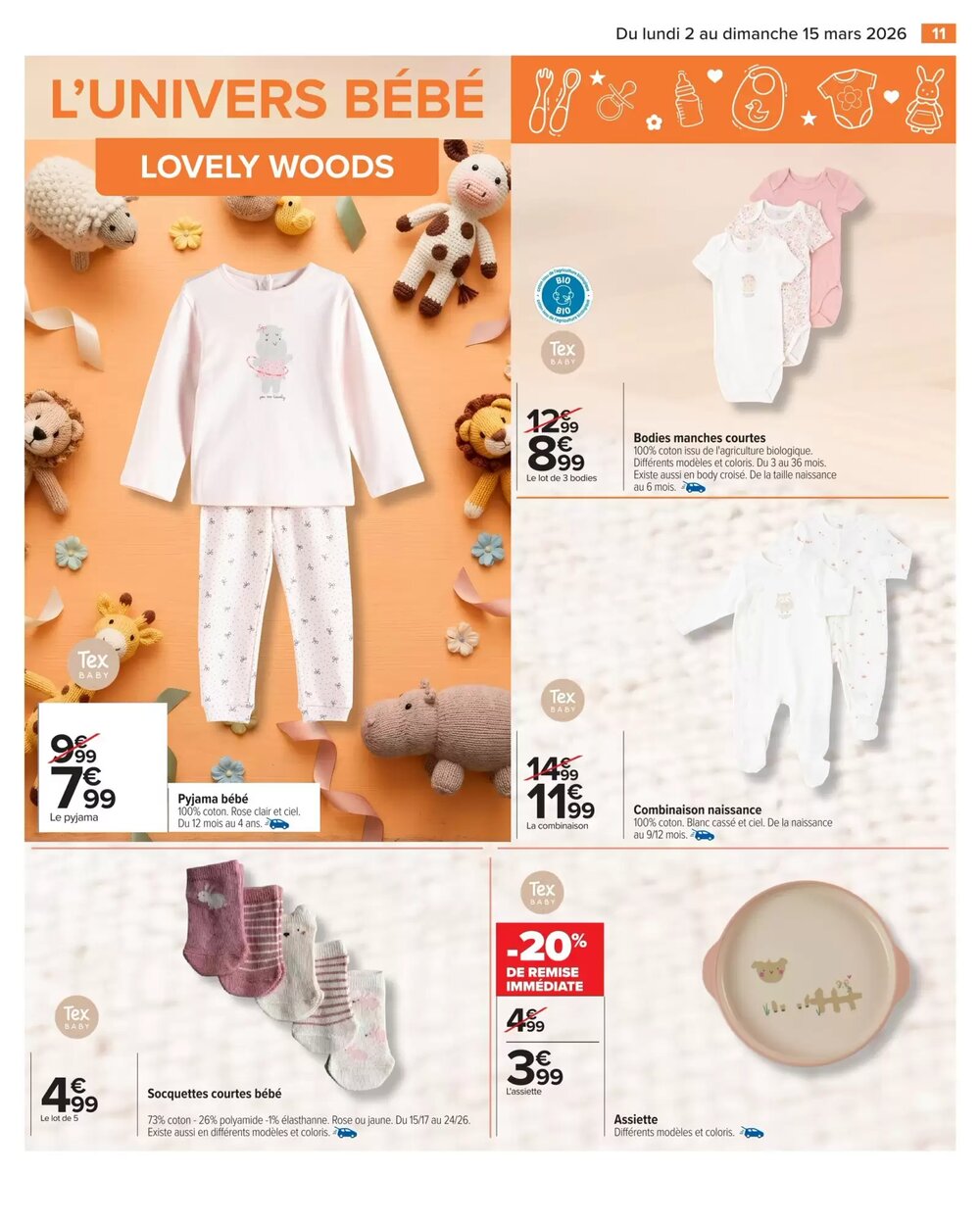 Prospectus promotionnel Carrefour valable à partir du 02/03/2026 - Page 11.