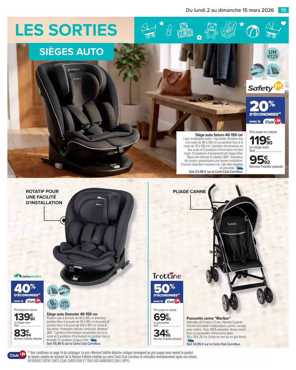 Prospectus promotionnel Carrefour valable à partir du 02/03/2026 - Page 15.