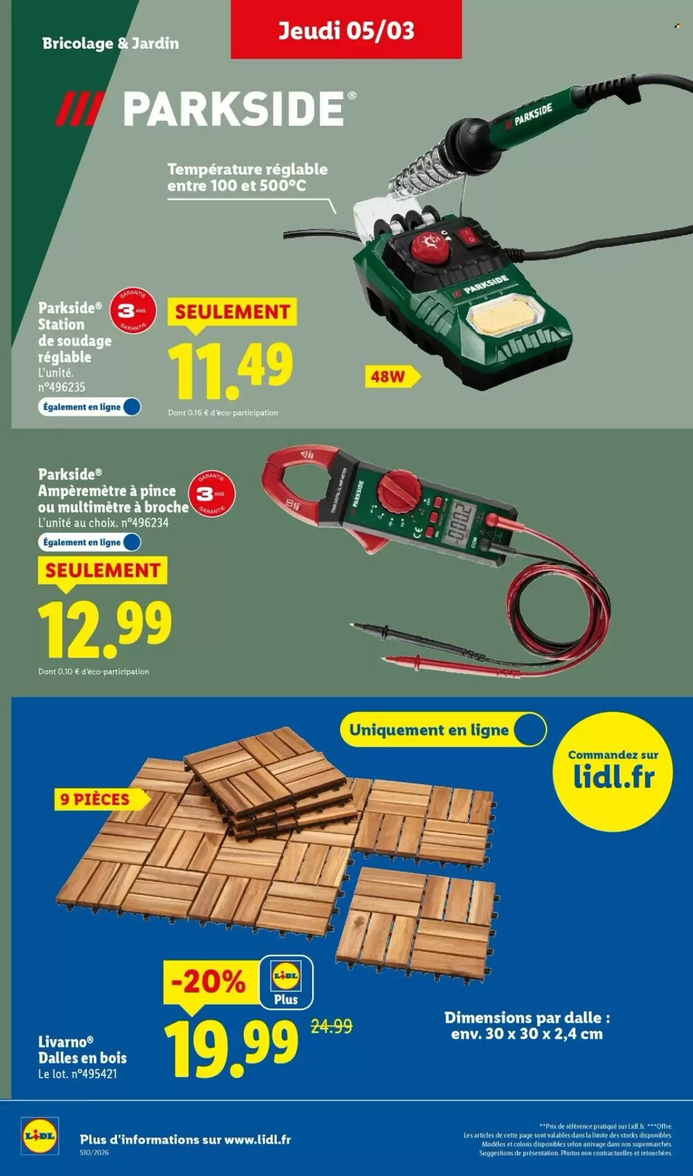 Prospectus promotionnel Lidl valable à partir du 02/03/2026 - Page 26.