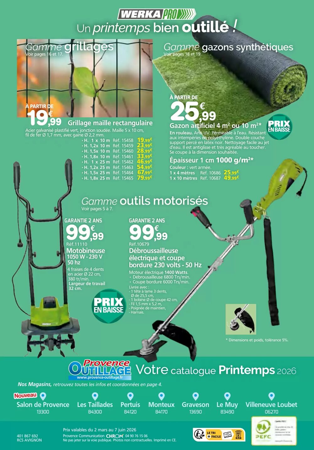 Prospectus promotionnel Provence Outillage valable à partir du 02/03/2026 - Page 76.