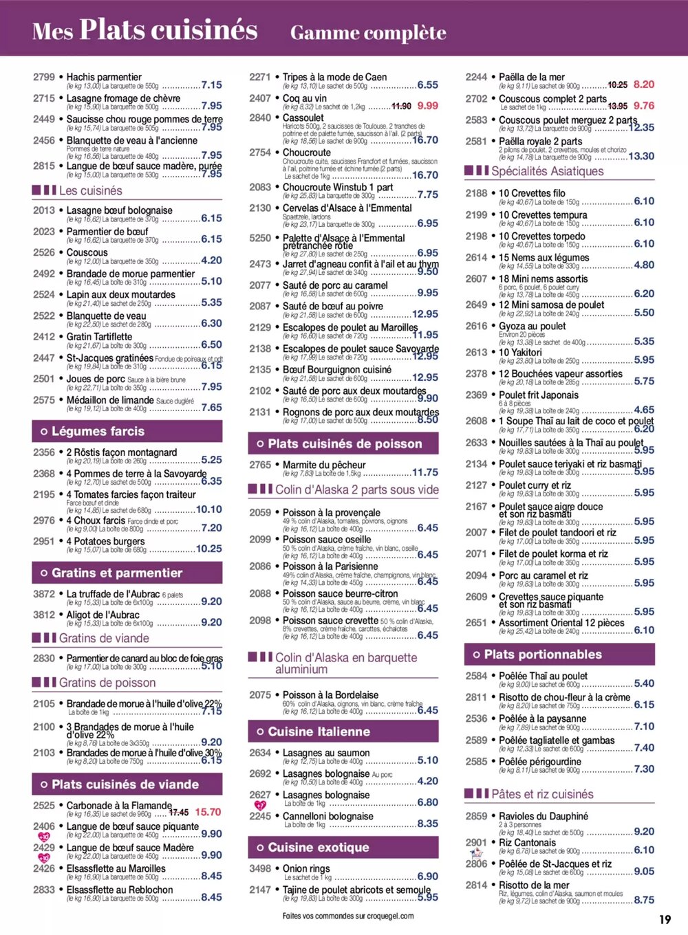 Prospectus promotionnel Croque Gel valable à partir du 02/03/2026 - Page 19.