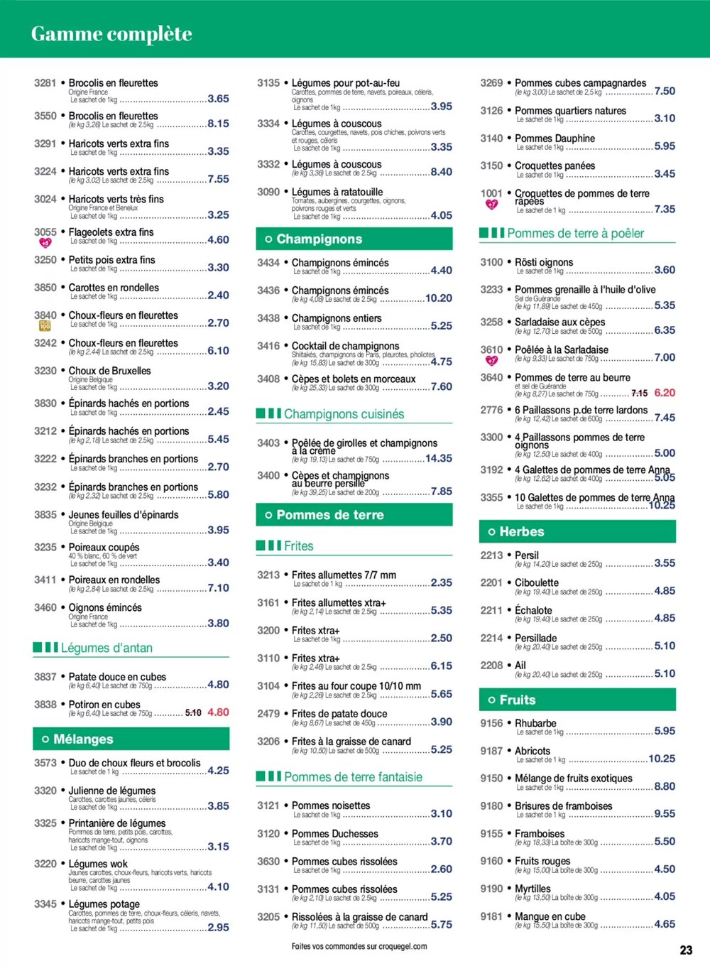 Prospectus promotionnel Croque Gel valable à partir du 02/03/2026 - Page 23.