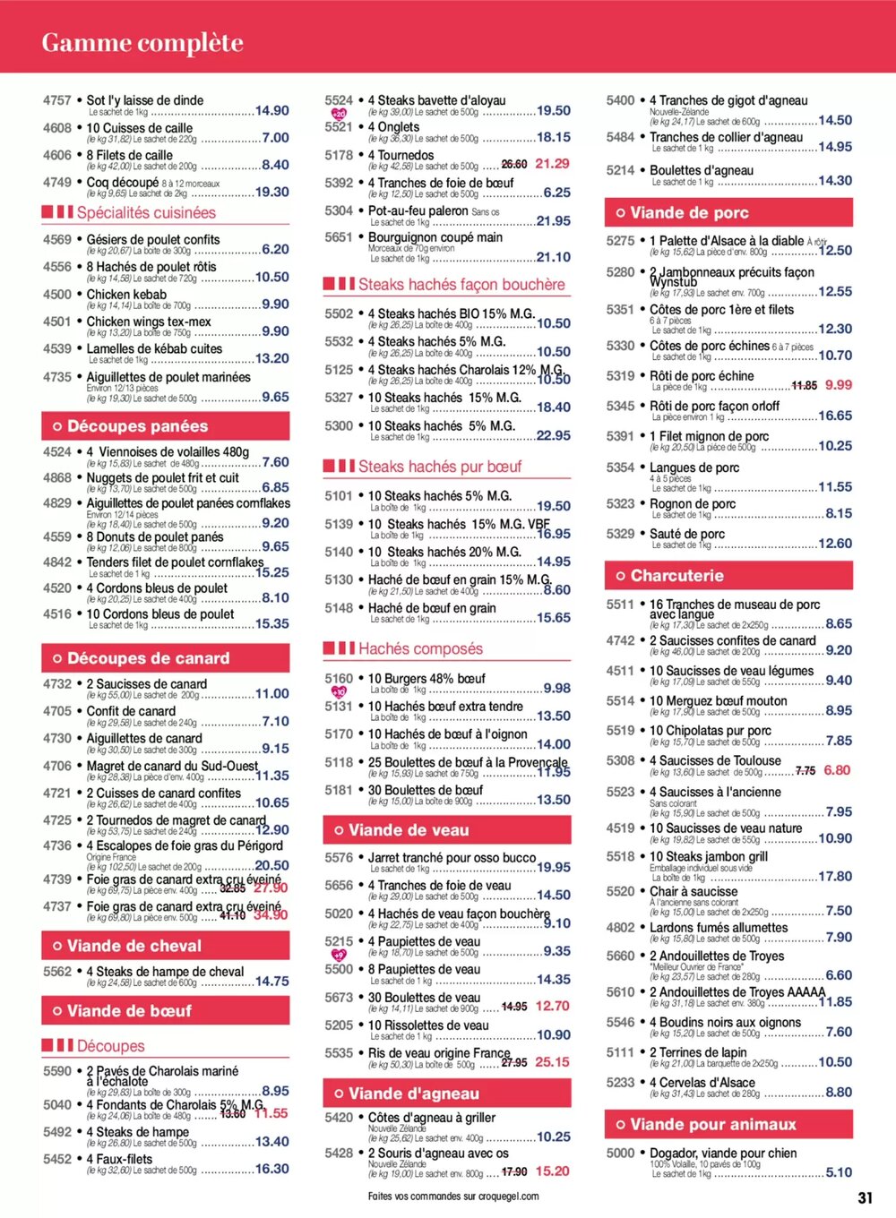 Prospectus promotionnel Croque Gel valable à partir du 02/03/2026 - Page 31.