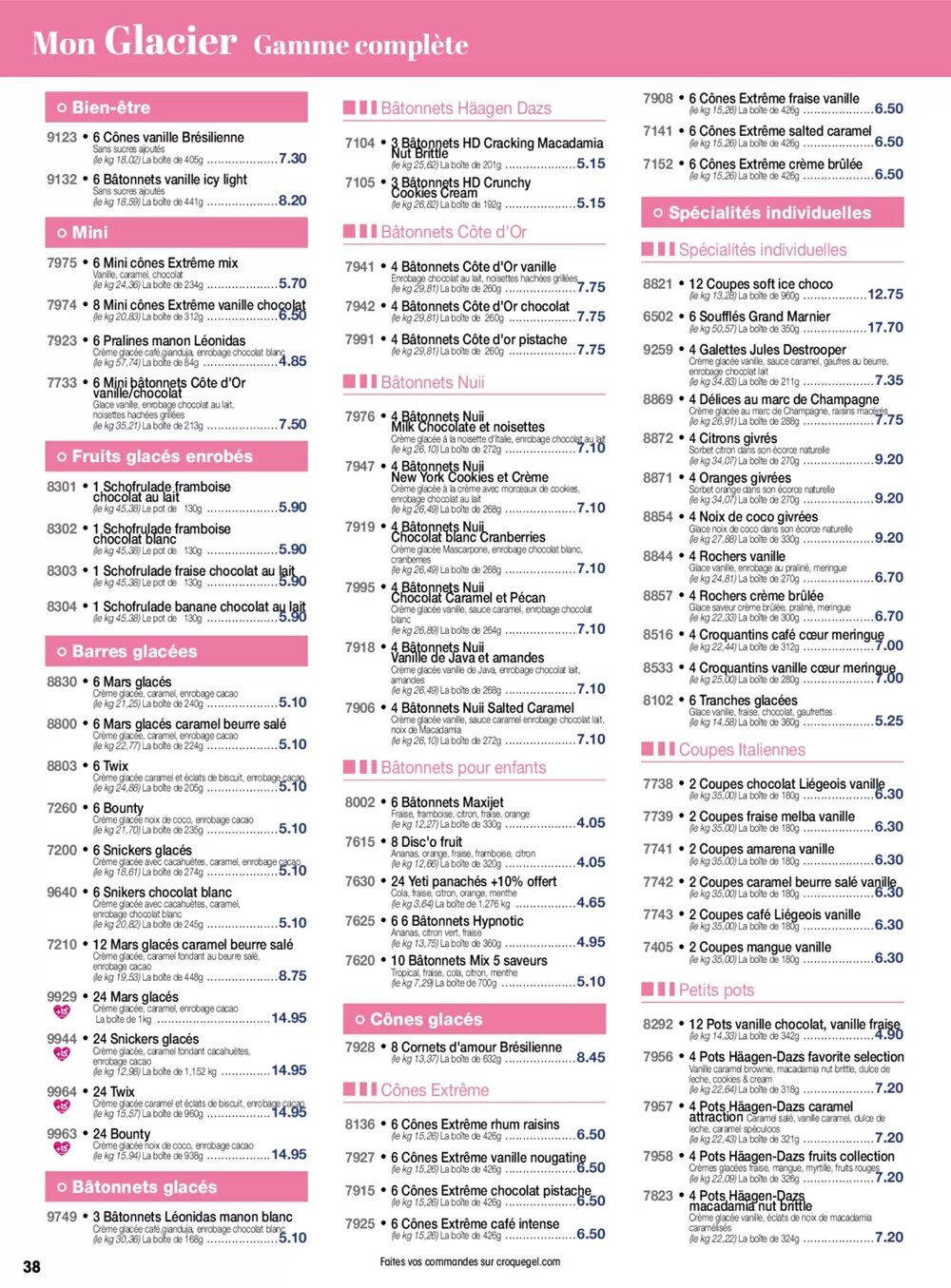 Prospectus promotionnel Croque Gel valable à partir du 02/03/2026 - Page 38.