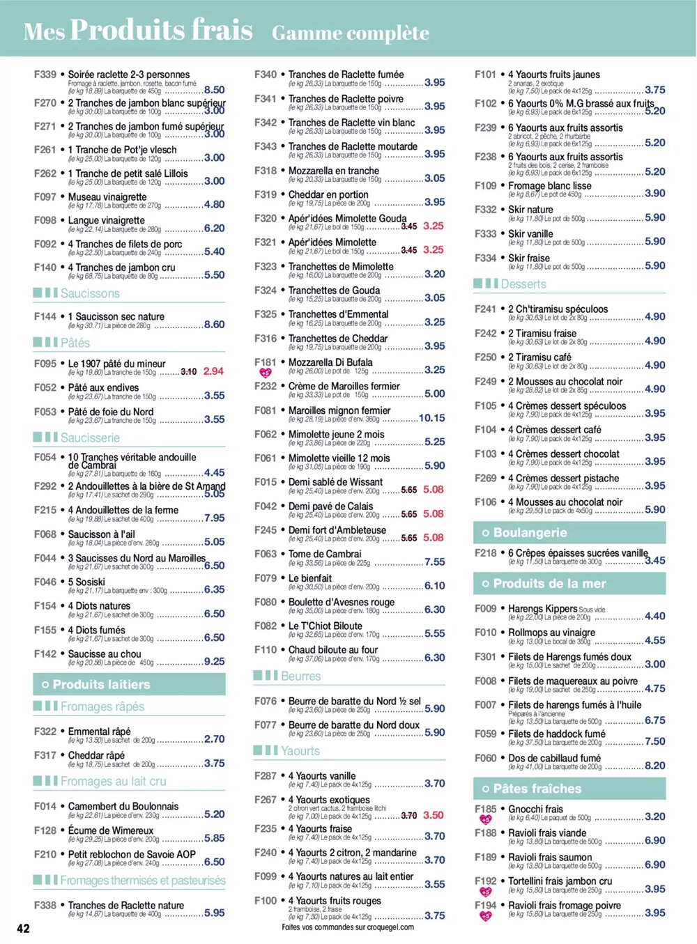 Prospectus promotionnel Croque Gel valable à partir du 02/03/2026 - Page 42.