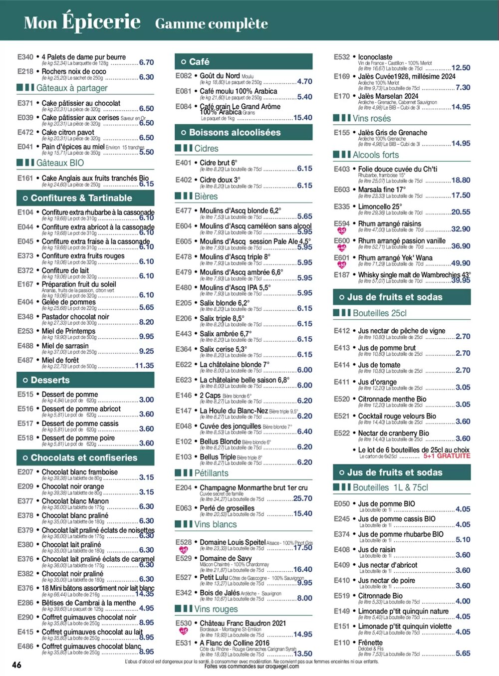 Prospectus promotionnel Croque Gel valable à partir du 02/03/2026 - Page 46.