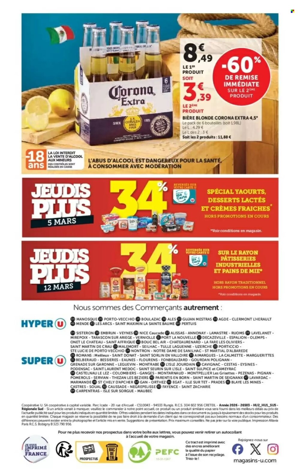 Prospectus promotionnel Hyper U valable à partir du 03/03/2026 - Page 18.