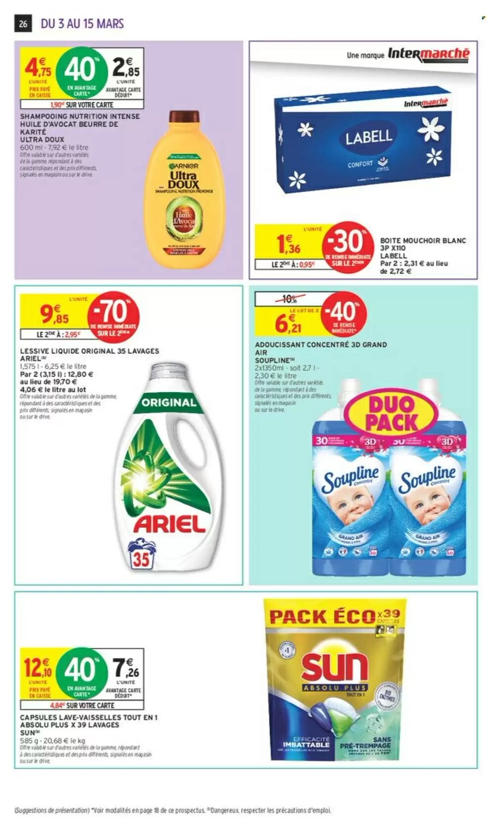 Prospectus promotionnel Intermarché valable à partir du 03/03/2026 - Page 26.