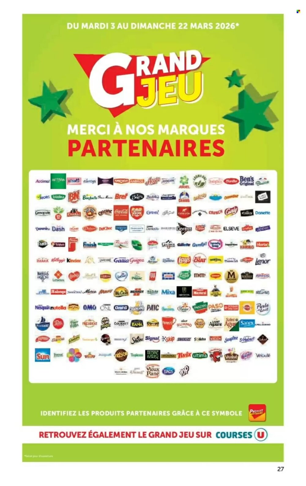Prospectus promotionnel Super U valable à partir du 03/03/2026 - Page 27.