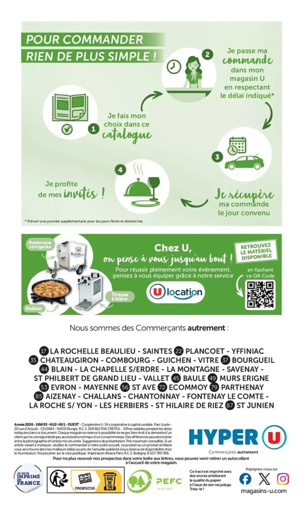 Prospectus promotionnel Hyper U valable à partir du 03/03/2026 - Page 44.