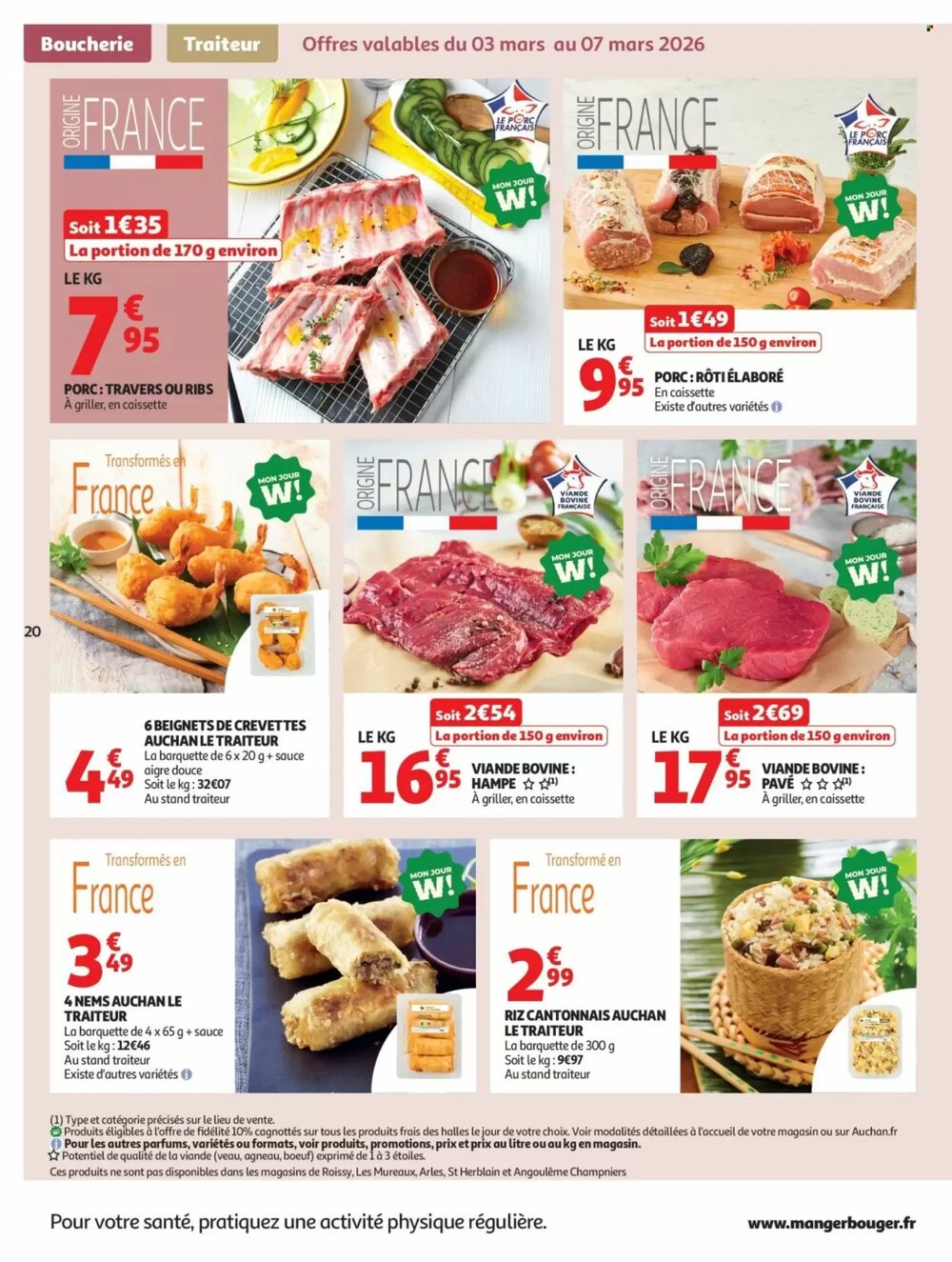 Prospectus promotionnel Auchan valable à partir du 03/03/2026 - Page 20.