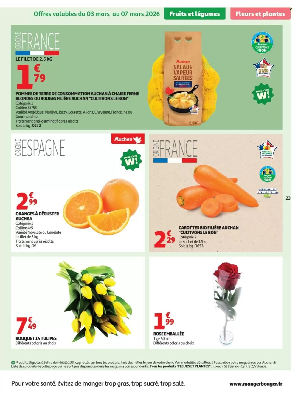 Prospectus promotionnel Auchan valable à partir du 03/03/2026 - Page 23.