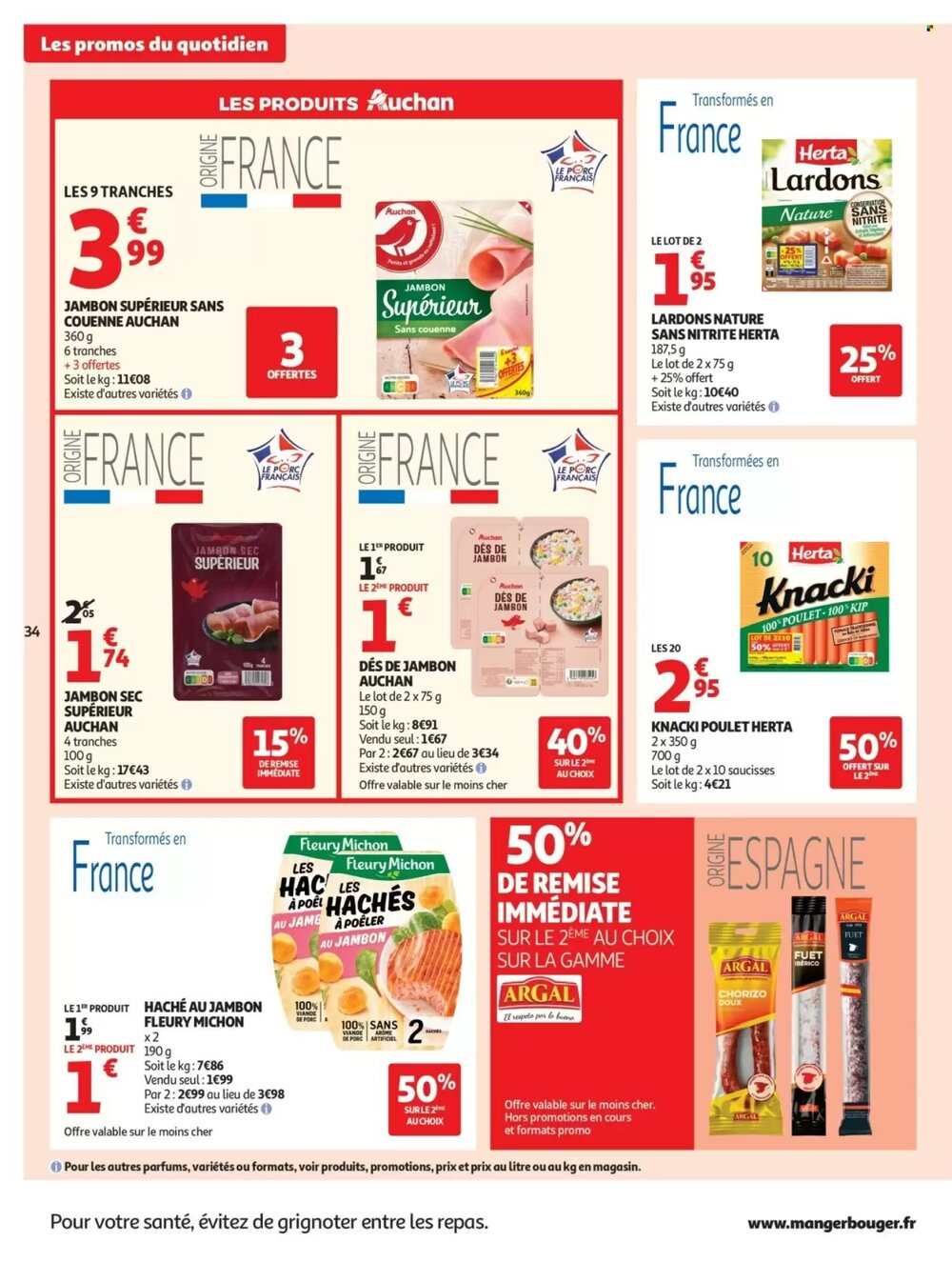 Prospectus promotionnel Auchan valable à partir du 03/03/2026 - Page 34.