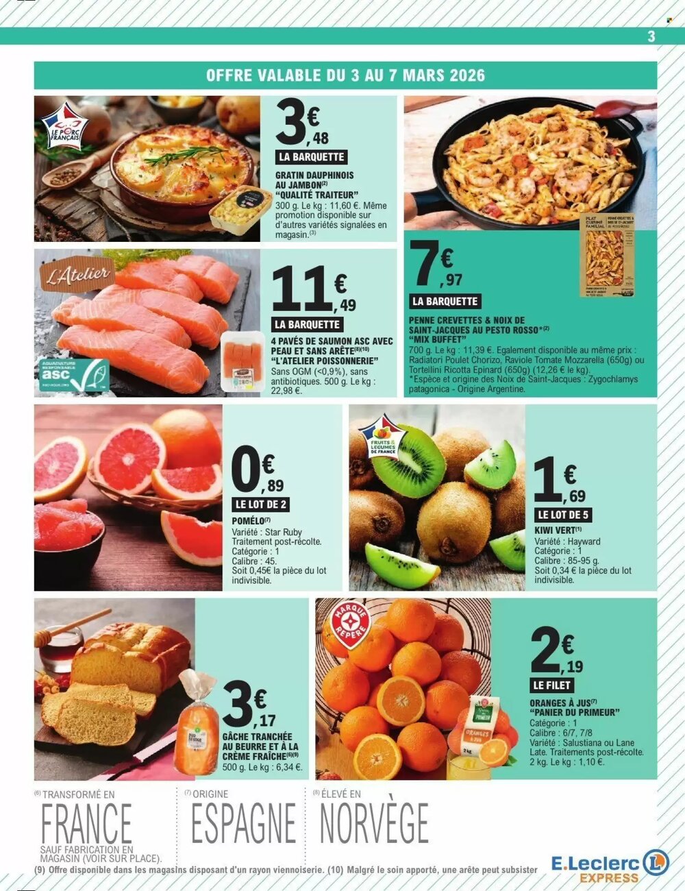 Prospectus promotionnel E.Leclerc valable à partir du 03/03/2026 - Page 3.