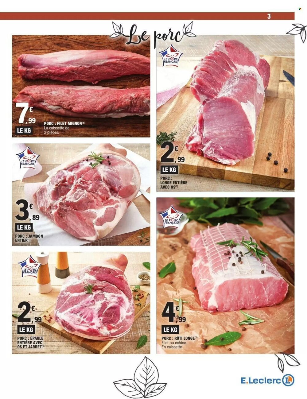 Prospectus promotionnel E.Leclerc valable à partir du 03/03/2026 - Page 3.