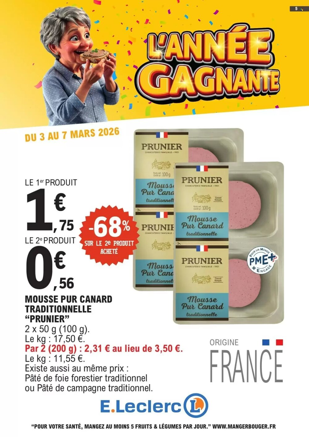 Prospectus promotionnel E.Leclerc valable à partir du 03/03/2026 - Page 5.