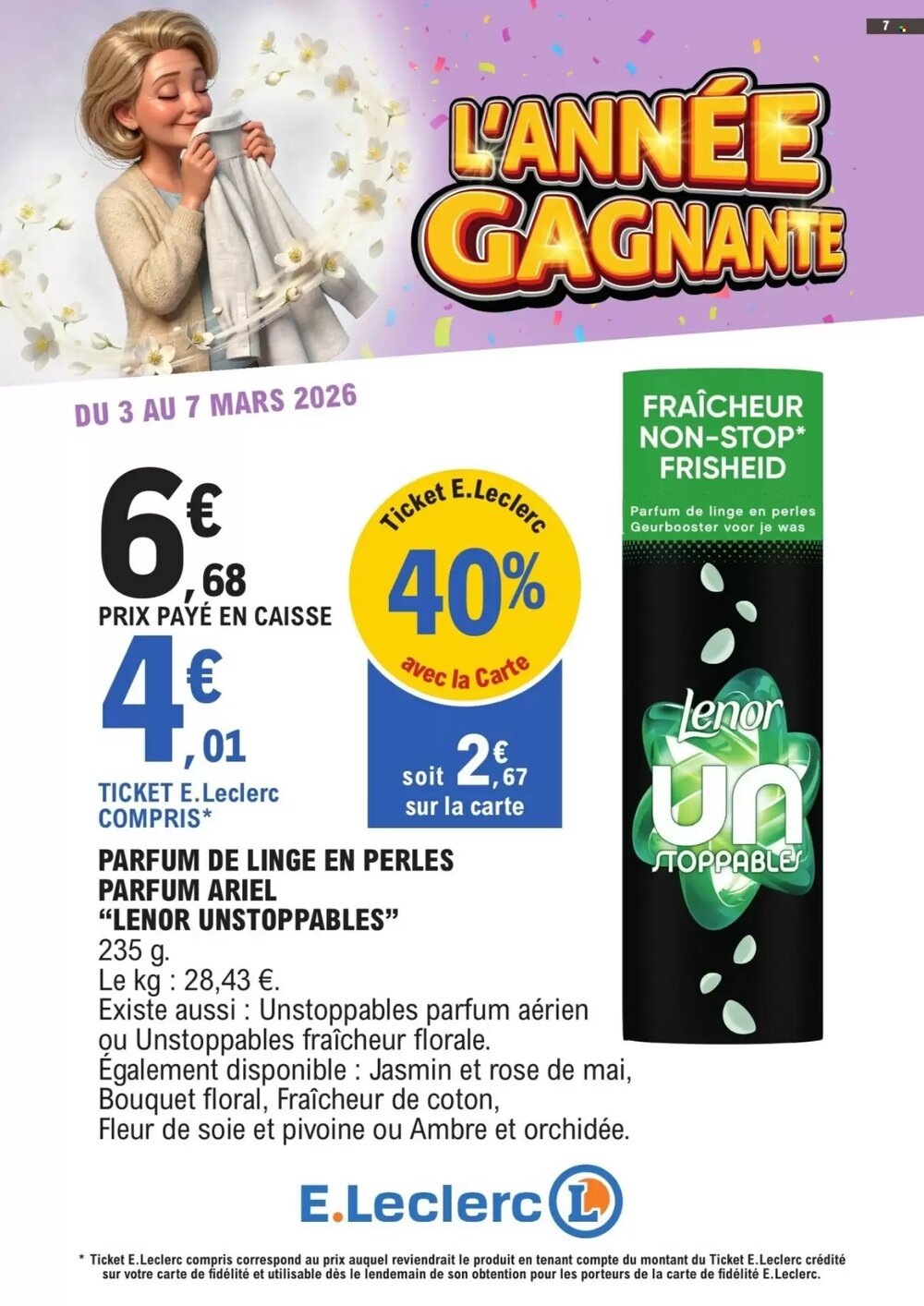 Prospectus promotionnel E.Leclerc valable à partir du 03/03/2026 - Page 7.