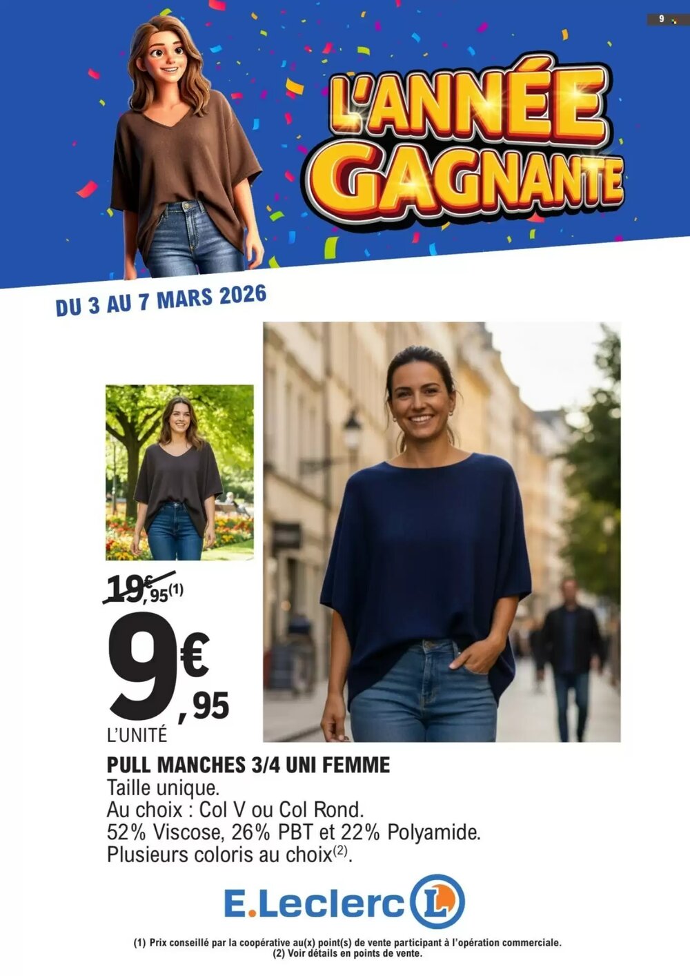 Prospectus promotionnel E.Leclerc valable à partir du 03/03/2026 - Page 9.