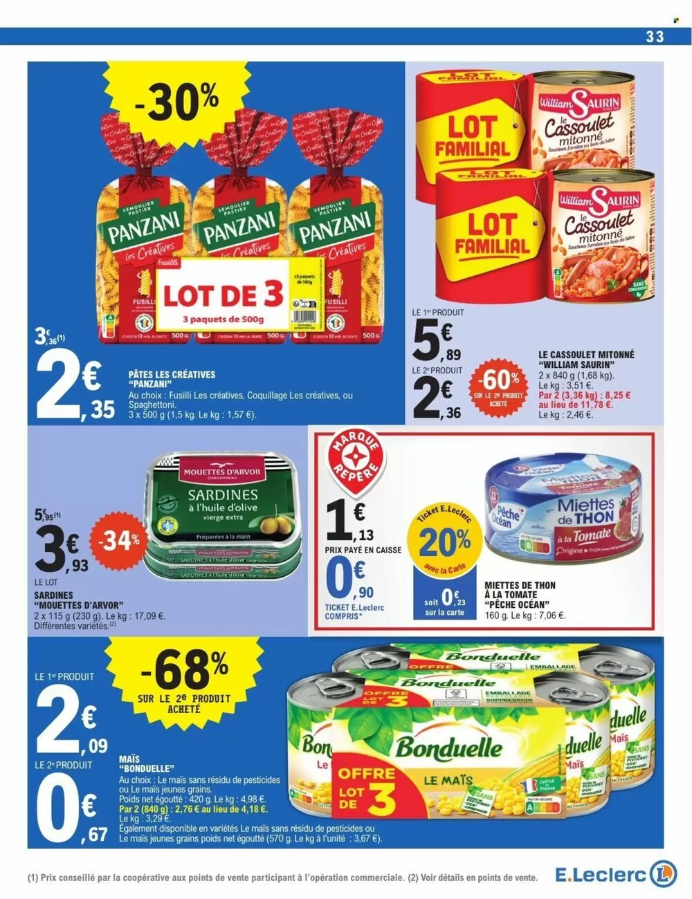 Prospectus promotionnel E.Leclerc valable à partir du 03/03/2026 - Page 33.