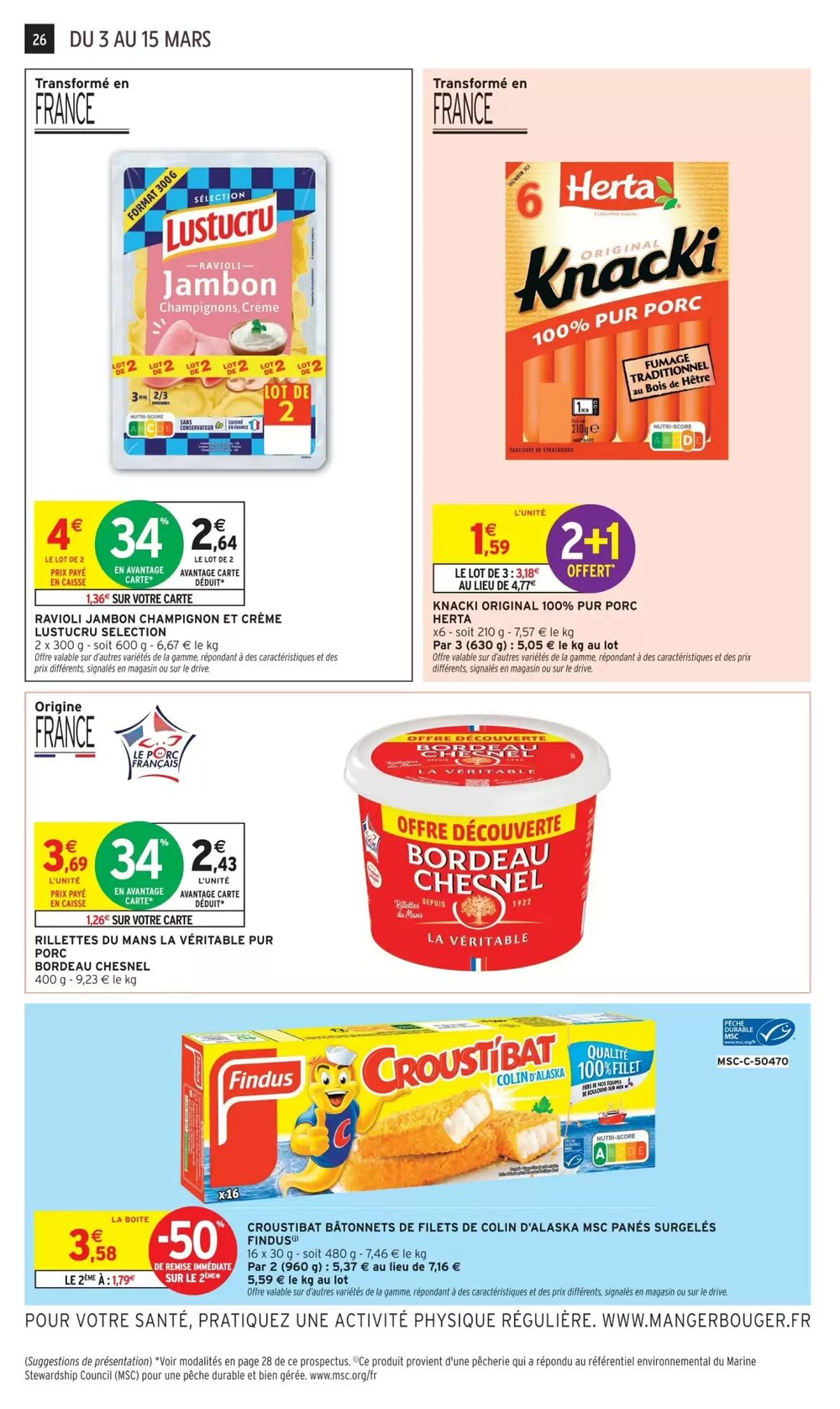 Prospectus promotionnel Intermarché valable à partir du 03/03/2026 - Page 26.