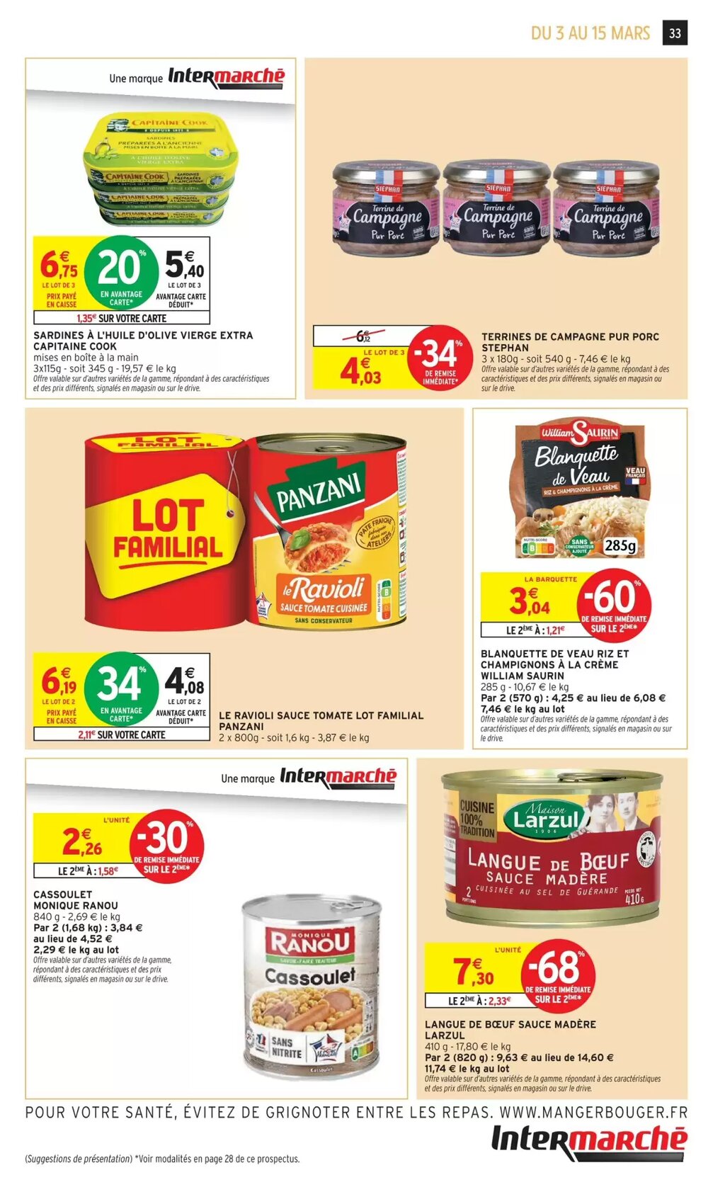 Prospectus promotionnel Intermarché valable à partir du 03/03/2026 - Page 33.