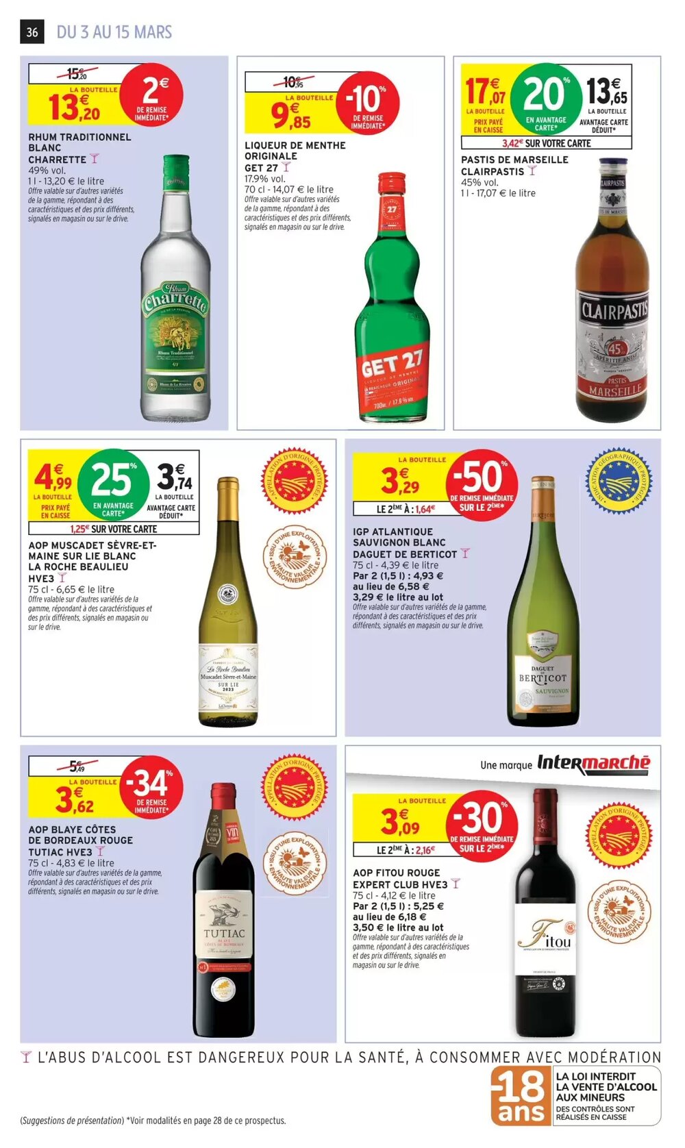 Prospectus promotionnel Intermarché valable à partir du 03/03/2026 - Page 36.