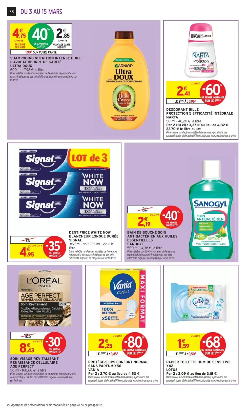 Prospectus promotionnel Intermarché valable à partir du 03/03/2026 - Page 38.