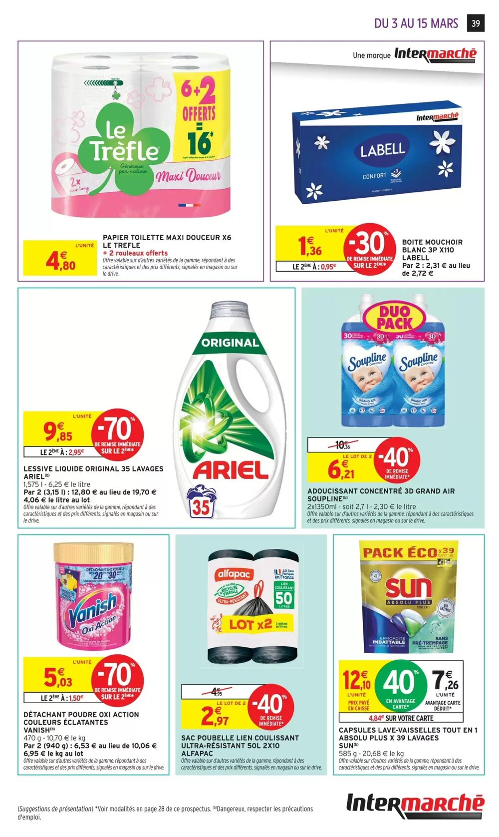 Prospectus promotionnel Intermarché valable à partir du 03/03/2026 - Page 39.