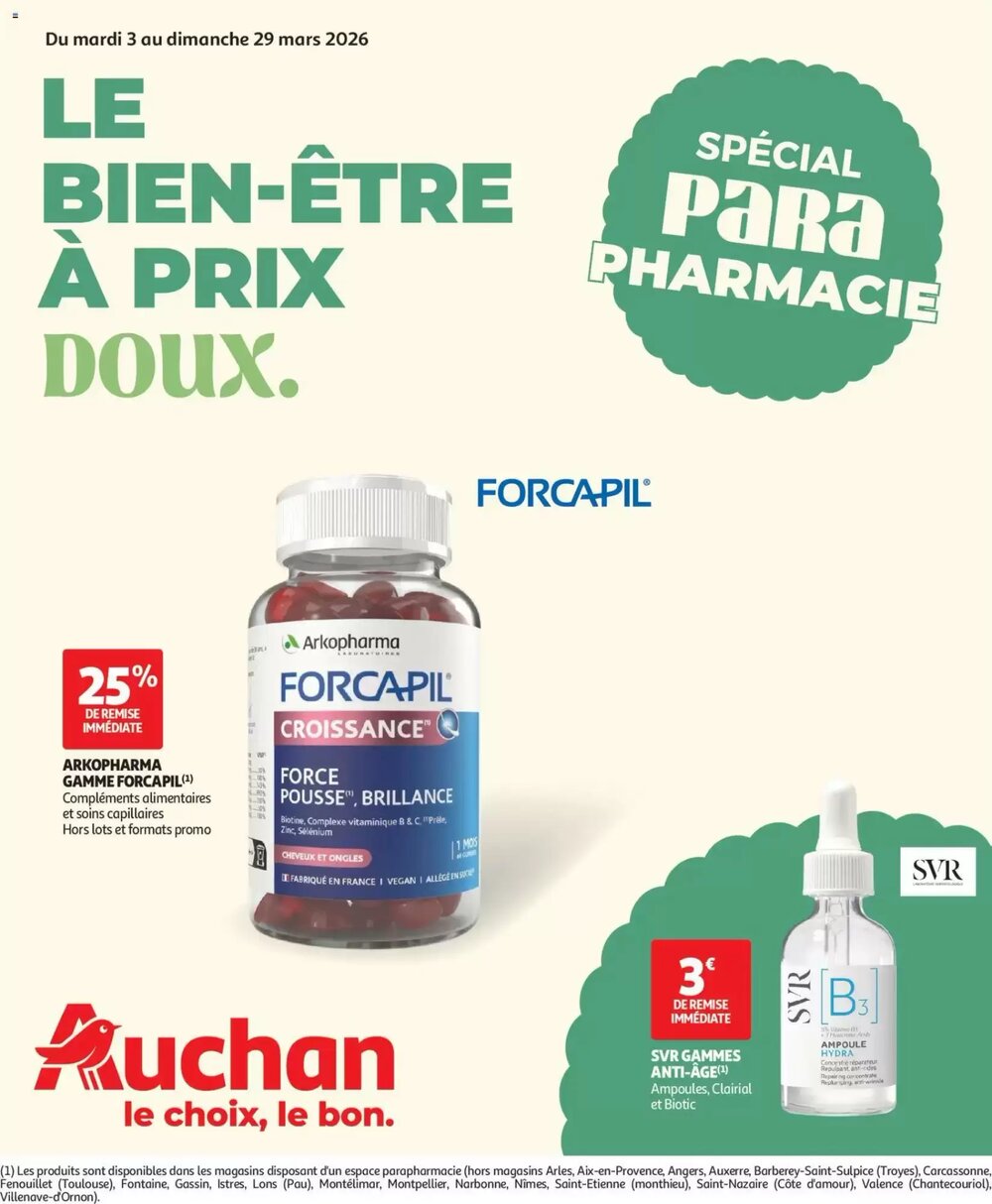 Prospectus promotionnel Auchan valable à partir du 03/03/2026 - Page 1.