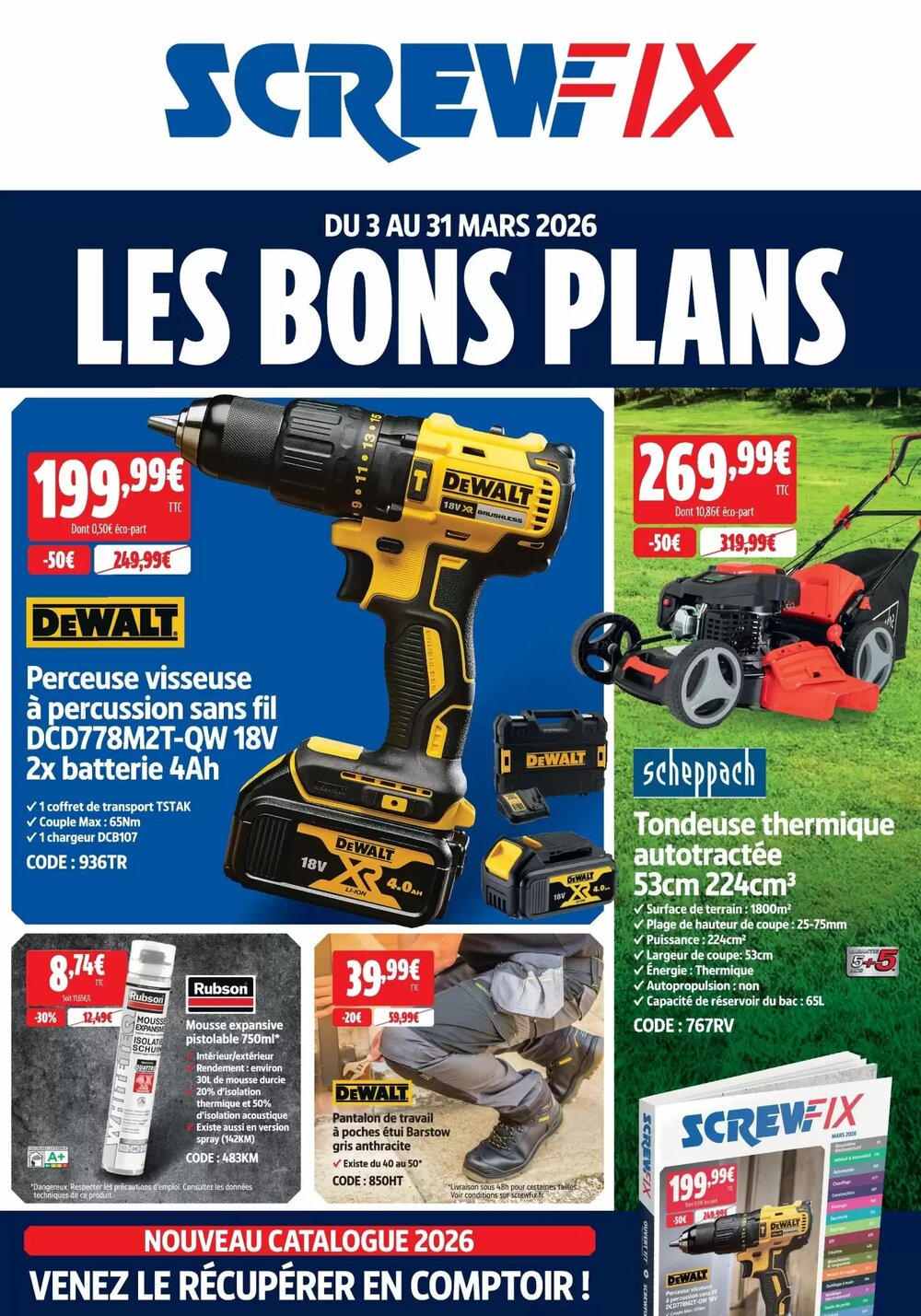 Prospectus promotionnel Screwfix valable à partir du 03/03/2026 - Page 1.