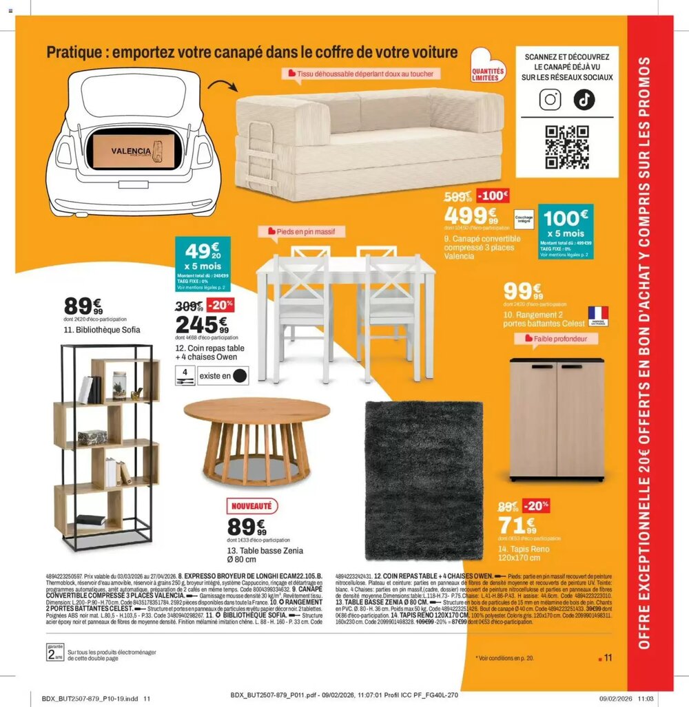 Prospectus promotionnel BUT valable à partir du 03/03/2026 - Page 11.